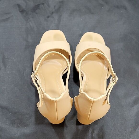 BOMBOO COMPOSED-27 PLASFORM PEEP TOE CHUNKY HEEL LADIES SANDAL - Picture 5 of 15